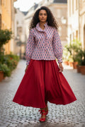 Bibi frilled collar shirt
