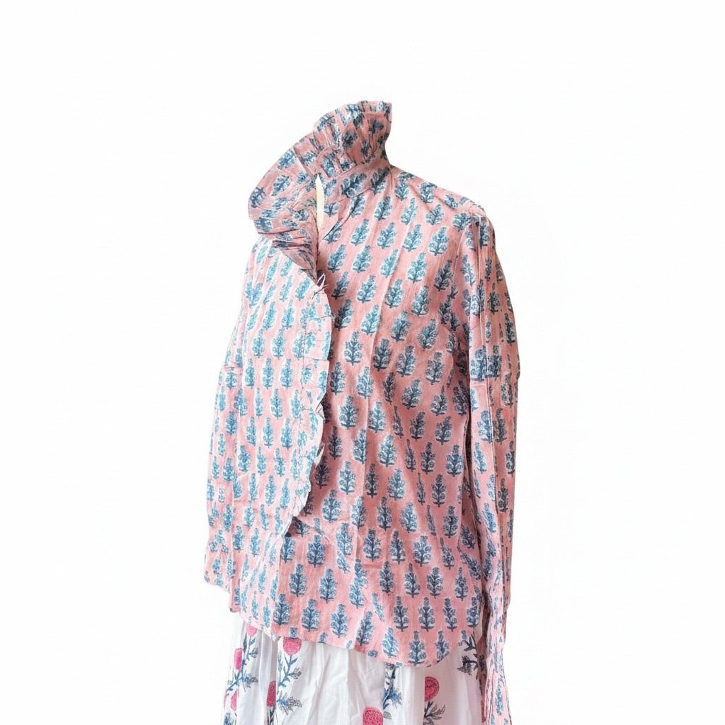 Bibi frilled collar shirt