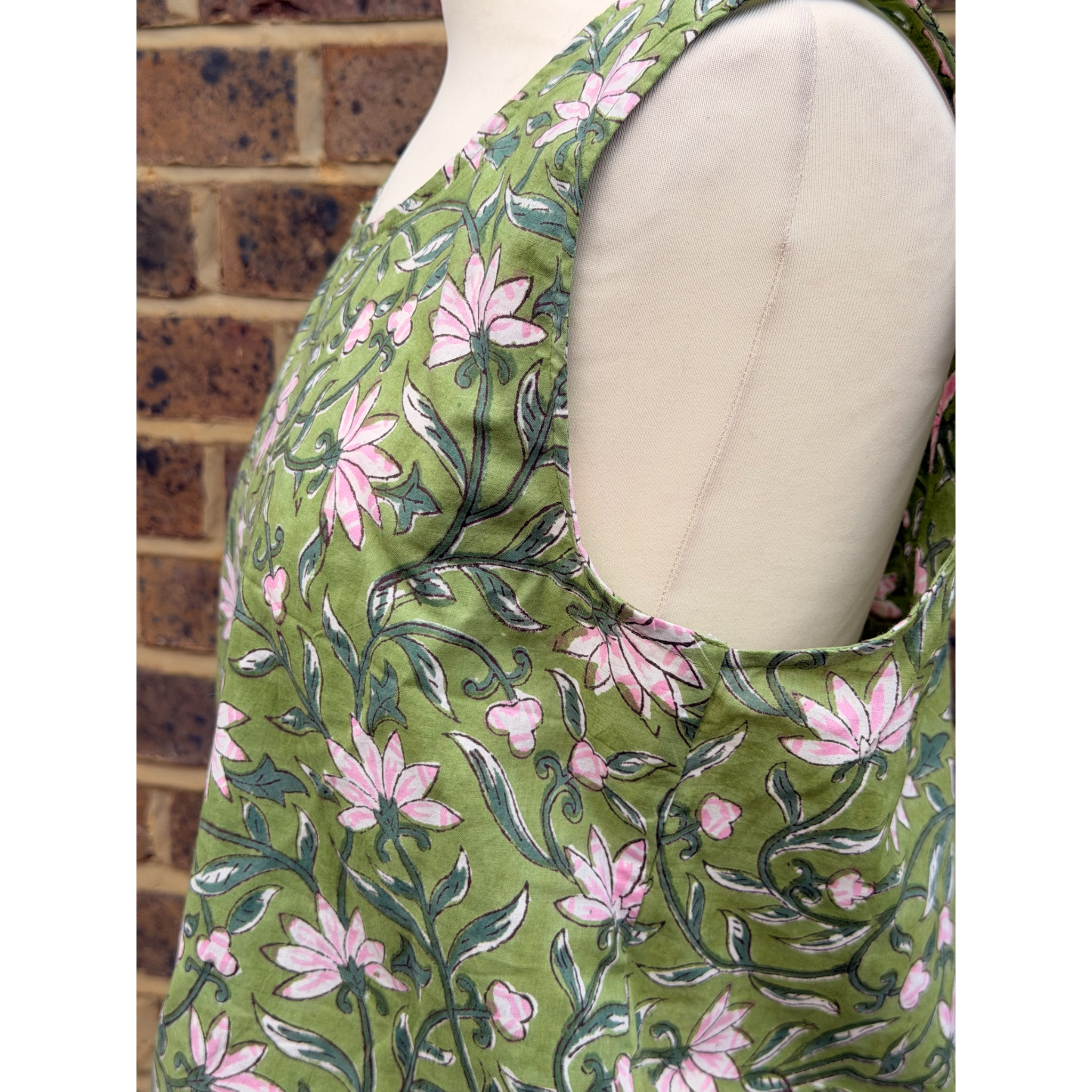 Daisy Top Floral block print