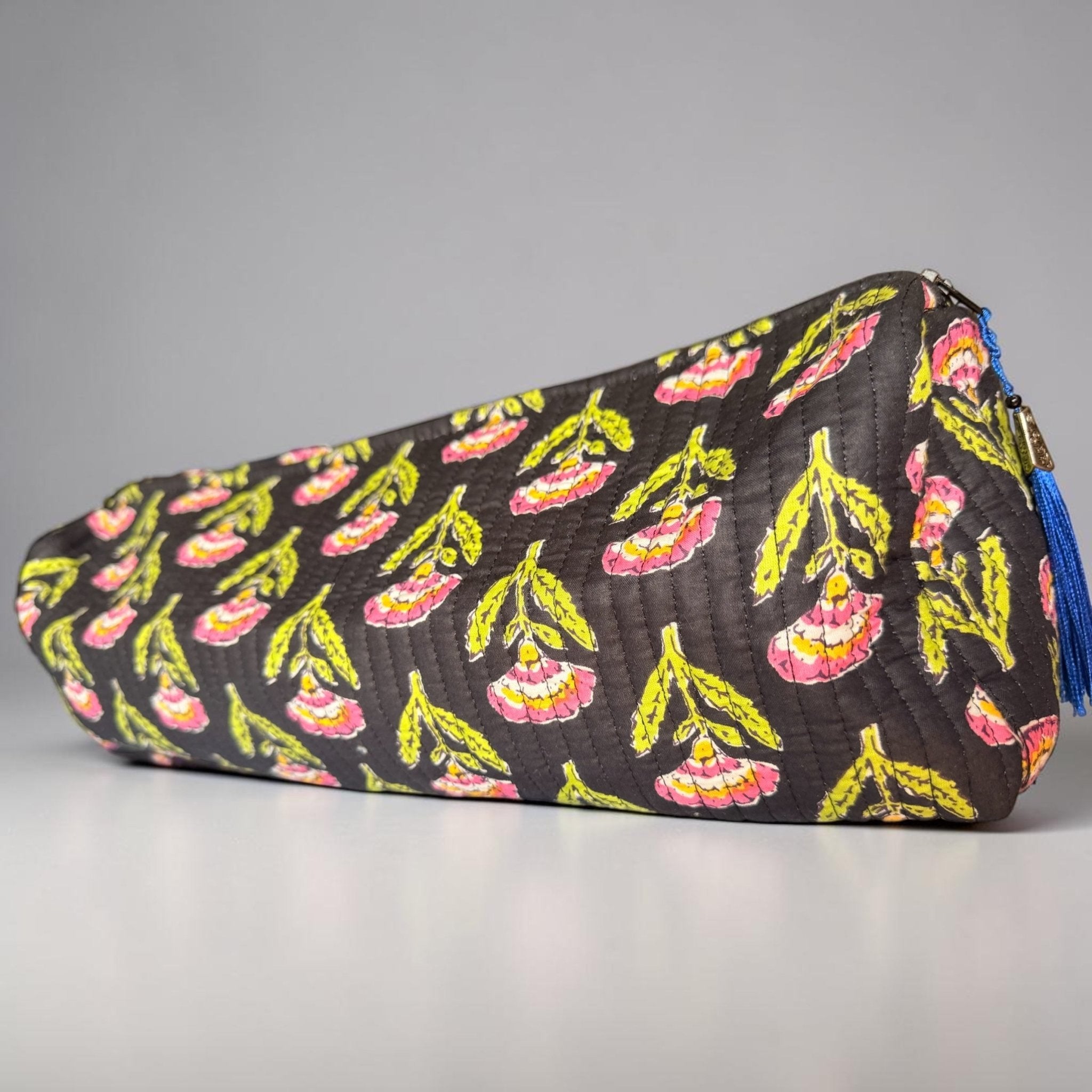 Extra Large Quilted Floral Wash Bag