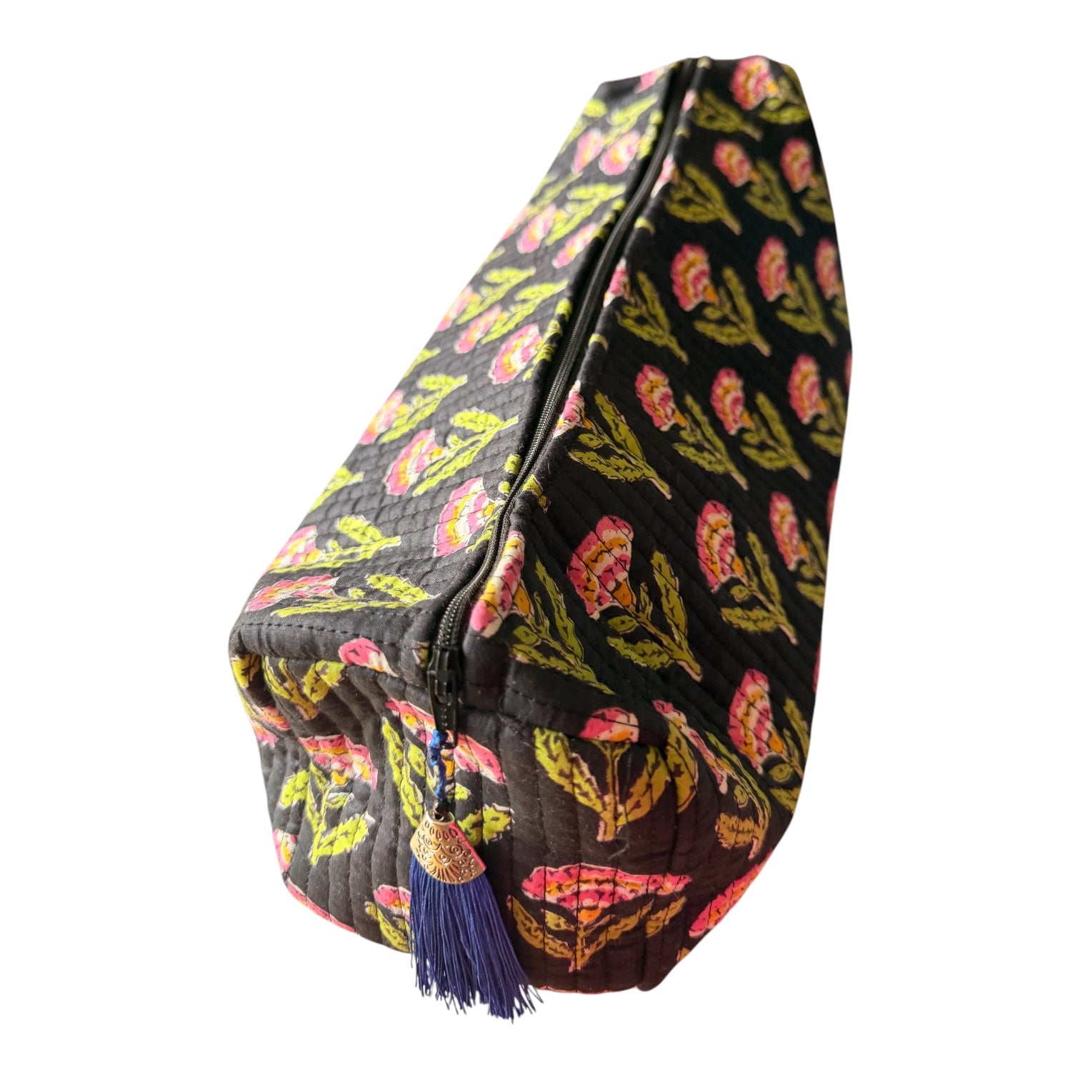 Extra Large Quilted Floral Wash Bag