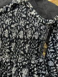Black and White Buta Evie Dress